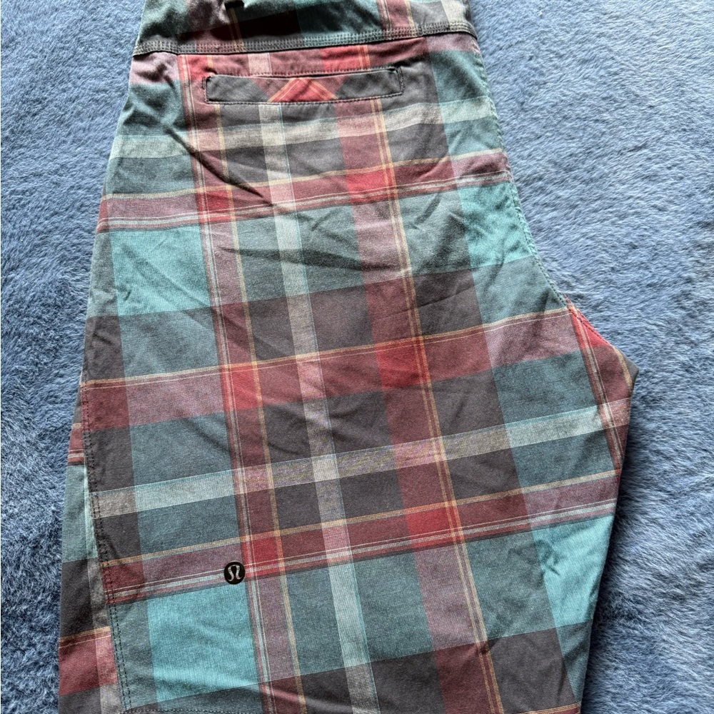 lululemon athletica Green Red Midi Pencil Skirt